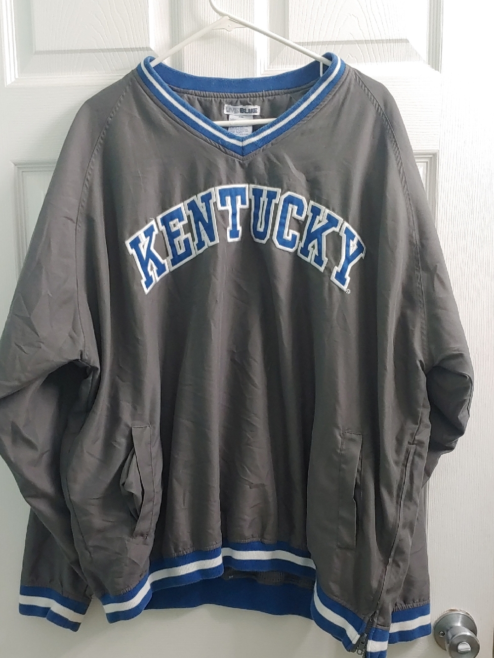 Vintage Kentucky Pullover Gray UK Embroidered Sweatshirt Unisex Size XXL